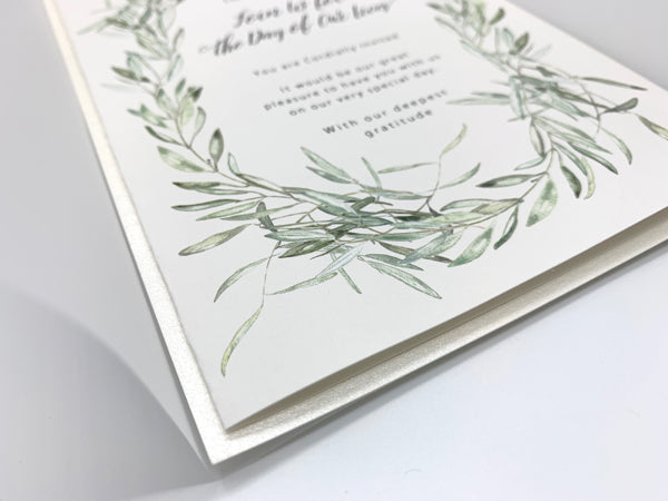 【結婚式 招待状】リーフ(手作りキット)【結婚式 ペーパー 招待状】