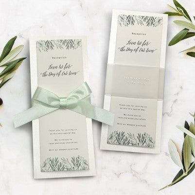 【結婚式 席次表】 リーフ(印刷込み)【結婚式 ペーパー 席次表】