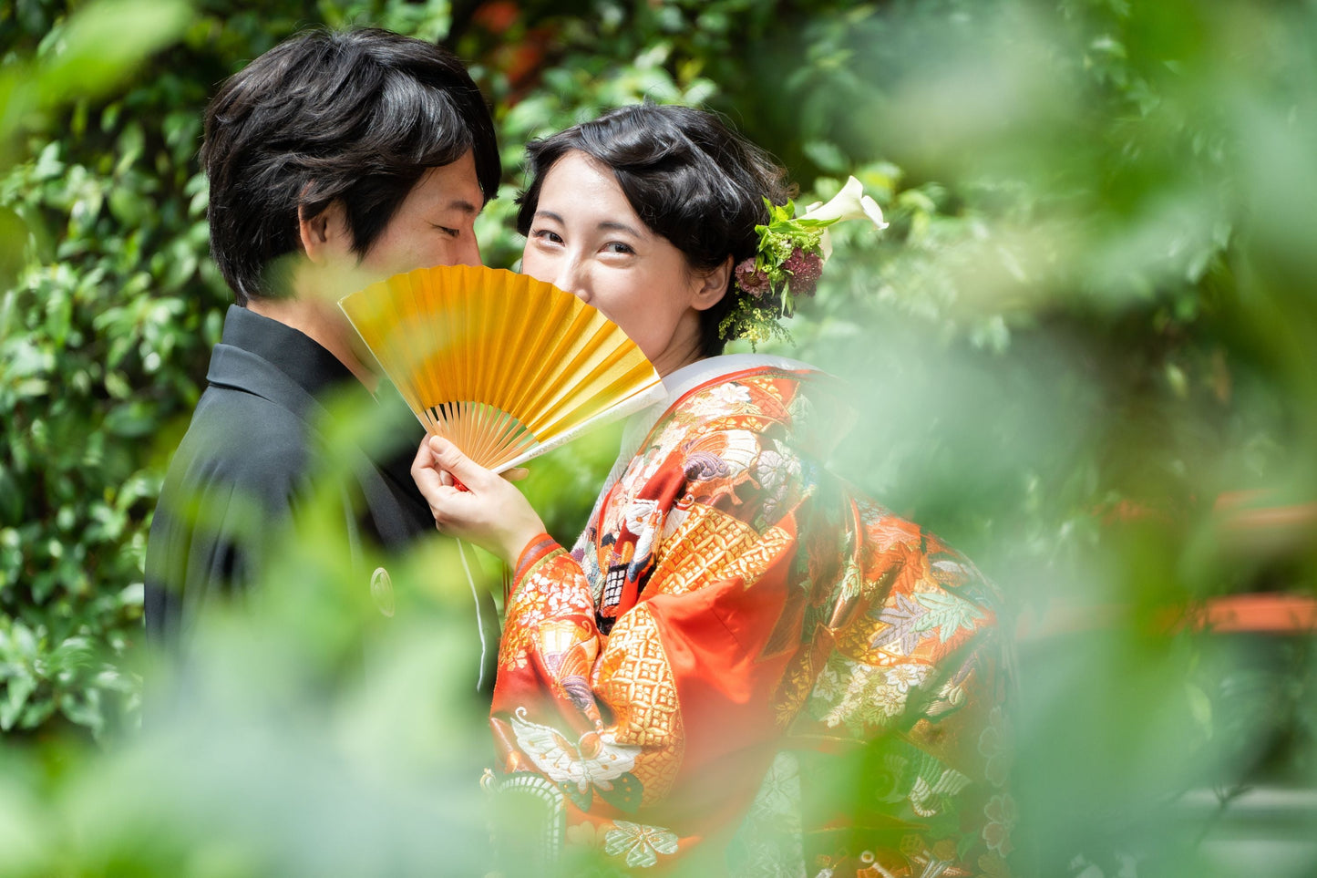 【自由が丘 熊野神社 和装フォト(衣裳込み)/写真データ100枚以上撮影】スタジオ・(自由が丘熊野神社)(ヘアメイク1スタイル洋髪・衣裳・小物・アテンド込み) 【結婚式 写真 フォトウェディング】