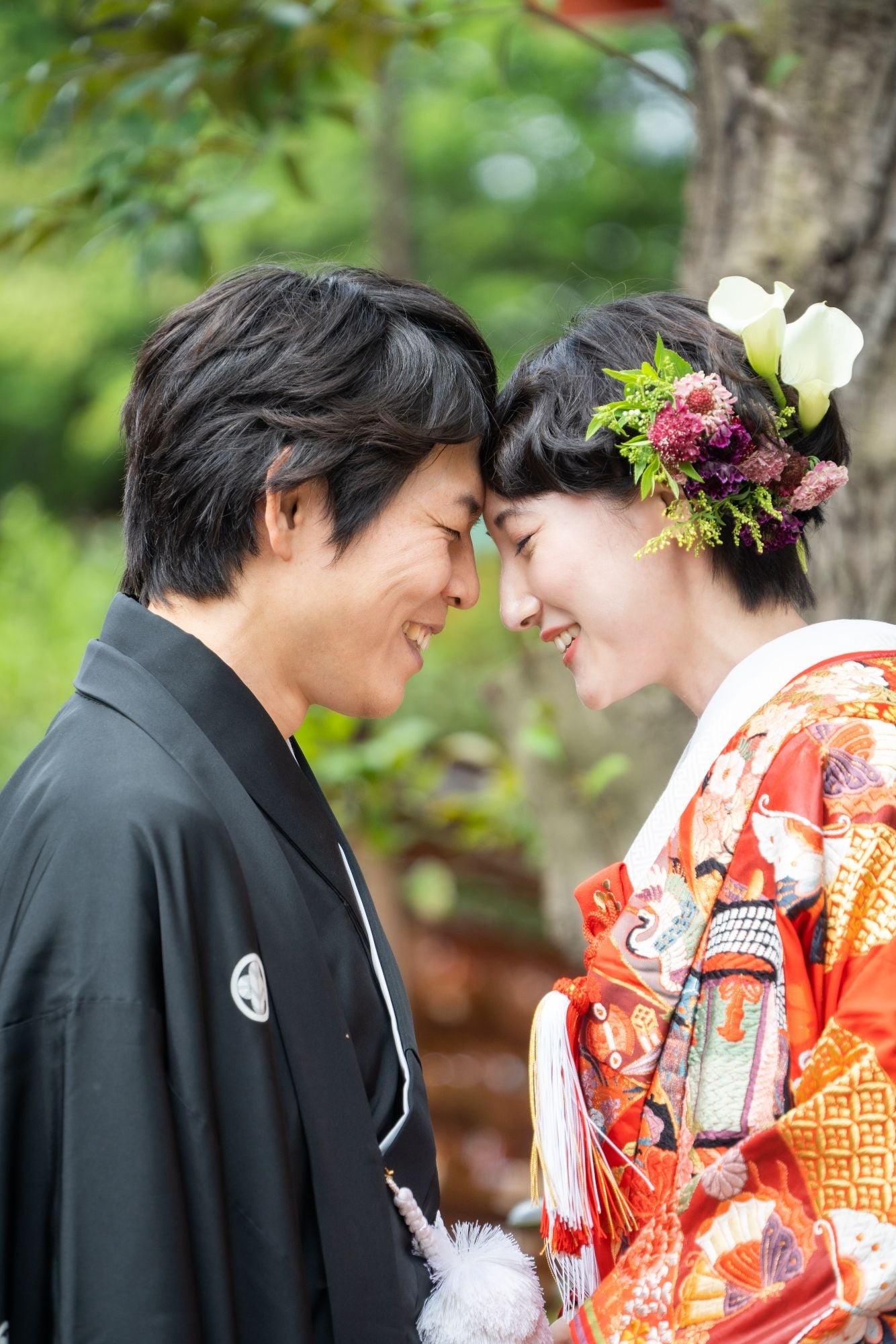 【自由が丘 熊野神社 和装フォト(衣裳込み)/写真データ100枚以上撮影】スタジオ・(自由が丘熊野神社)(ヘアメイク1スタイル洋髪・衣裳・小物・アテンド込み) 【結婚式 写真 フォトウェディング】