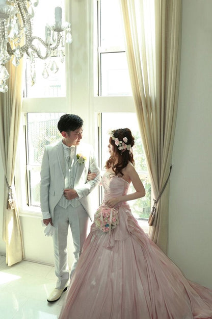 【洋装1着 リハ・アテンド付】Lilly ブライダルヘアメイク お支度プラン 【結婚式 ヘアメイク 新郎 新婦】