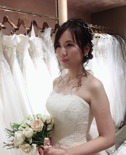 【洋装4着 リハ・アテンド付】Lilly ブライダル トータルプラン (当日ヘアメイク～4点まで可) 【結婚式 ヘアメイク 新郎 新婦】