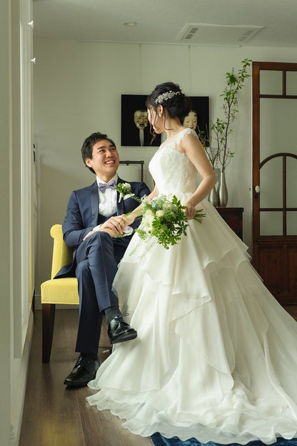 【洋装4着 リハ・アテンド付】Lilly ブライダル トータルプラン (当日ヘアメイク～4点まで可) 【結婚式 ヘアメイク 新郎 新婦】