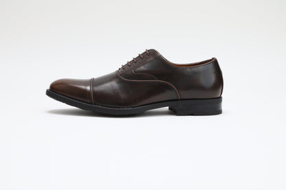 ストレートチップ/3cmヒール/ダークブラウン【結婚式 メンズ シューズ】