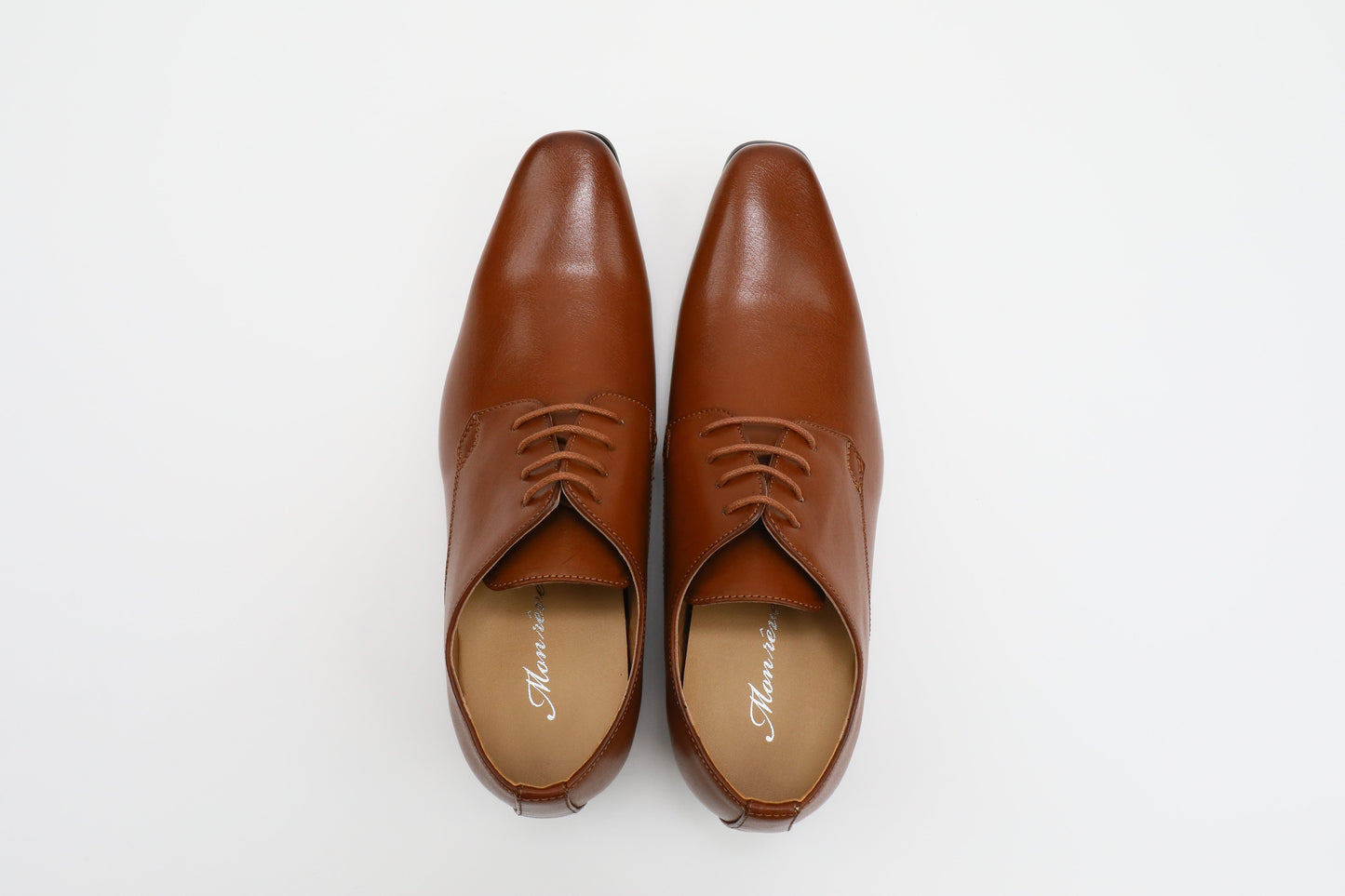 プレーントゥ/7cmヒールシークレット/ブラウン【結婚式 メンズ シューズ】