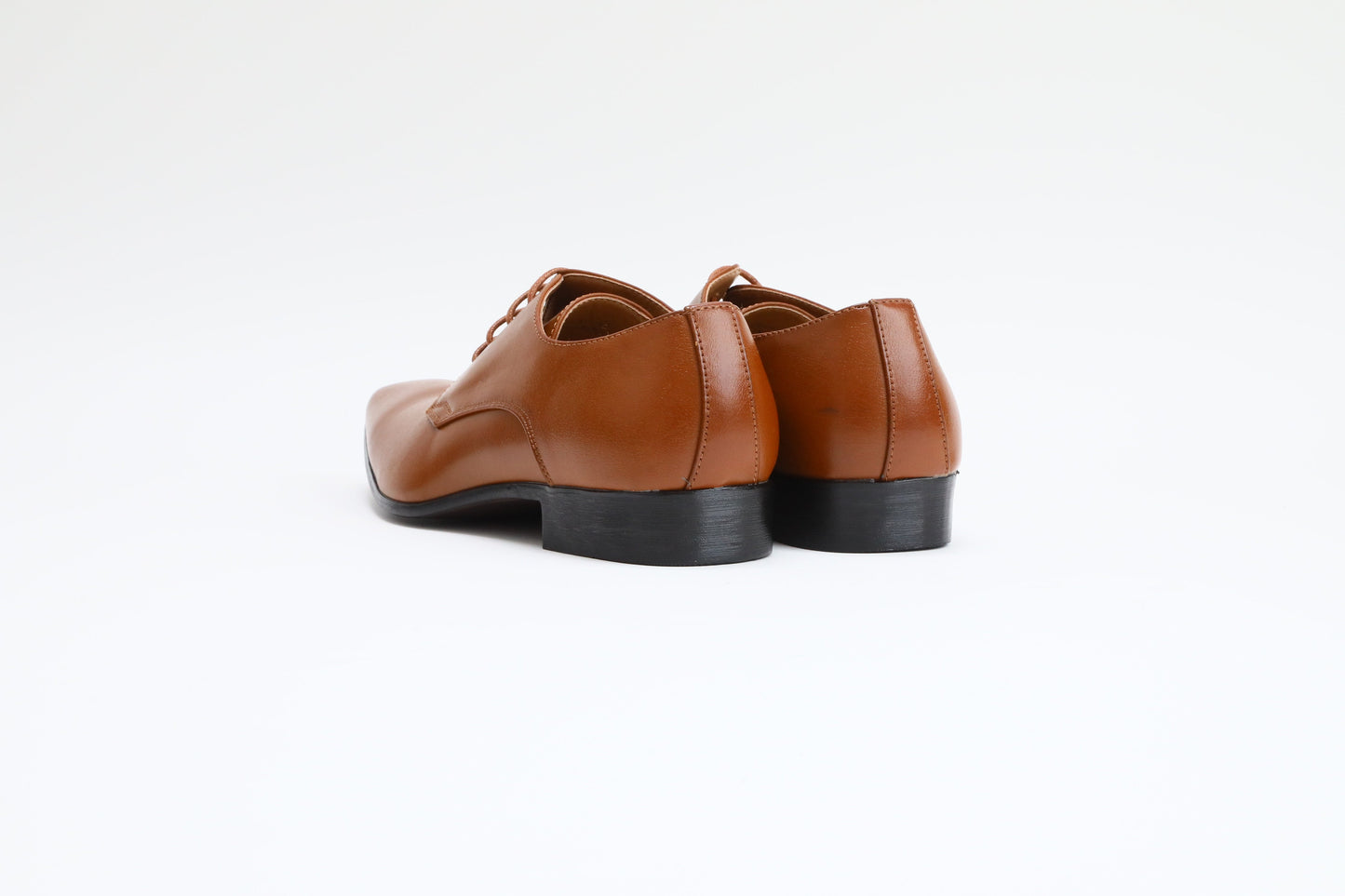 プレーントゥ/3cmヒール/ブラウン【結婚式 メンズ シューズ】