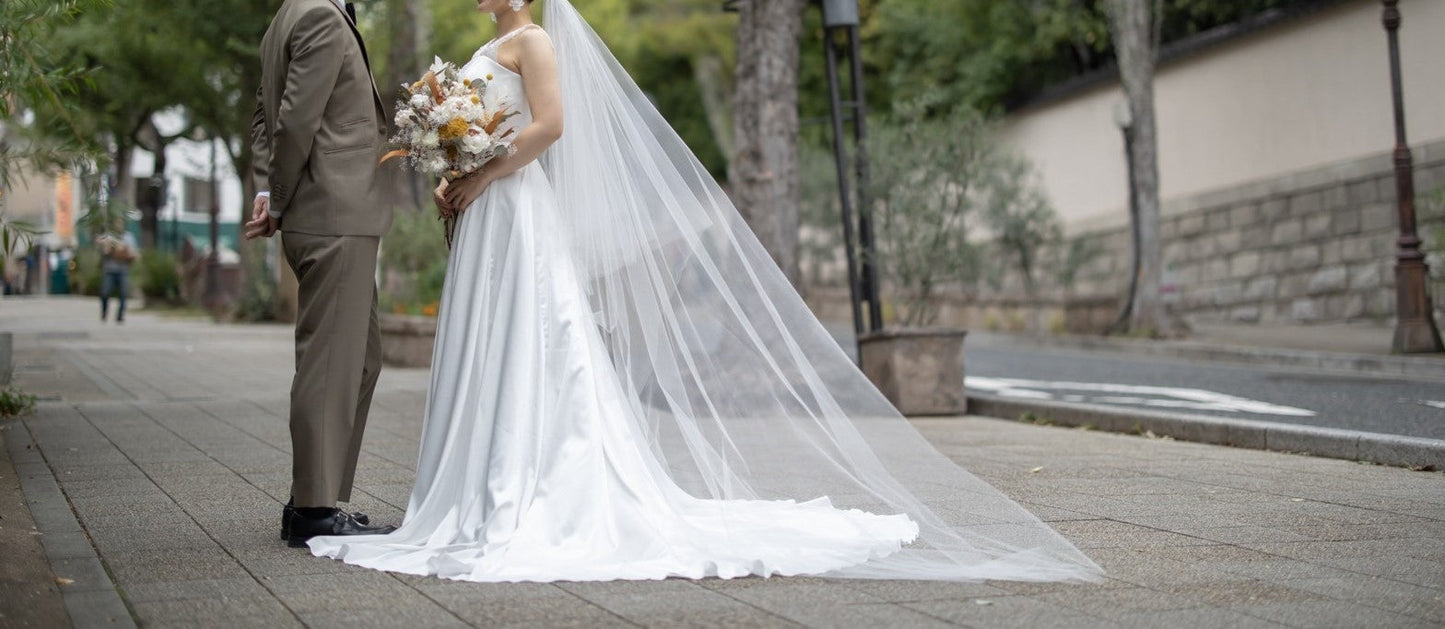 取外し肩レース3WAYドレス 【ウェディングドレス オーダーメイド】