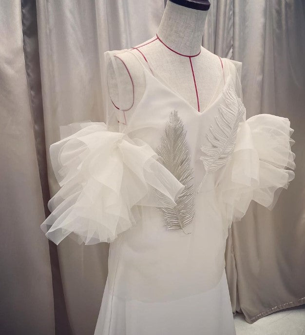 キャミドレス&フリルボレロ 【ウェディングドレス オーダーメイド】