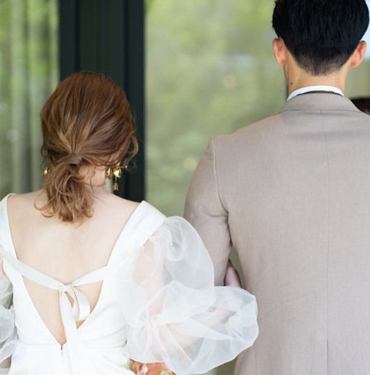 Vネックマーメイド2wayドレス 【ウェディングドレス オーダーメイド】