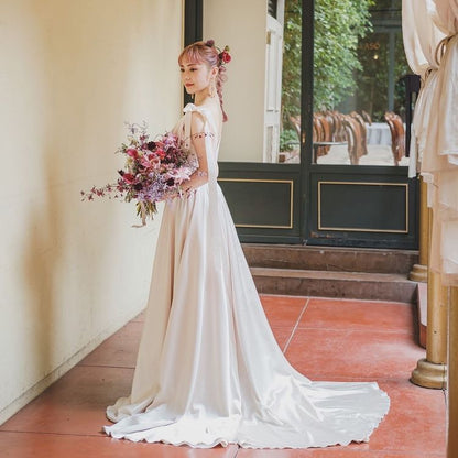 着回しノースリーブドレス 【ウェディングドレス オーダーメイド】