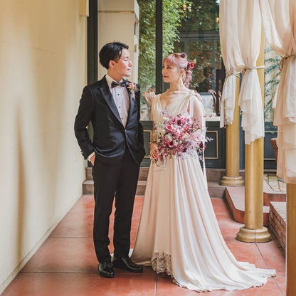 着回しノースリーブドレス 【ウェディングドレス オーダーメイド】