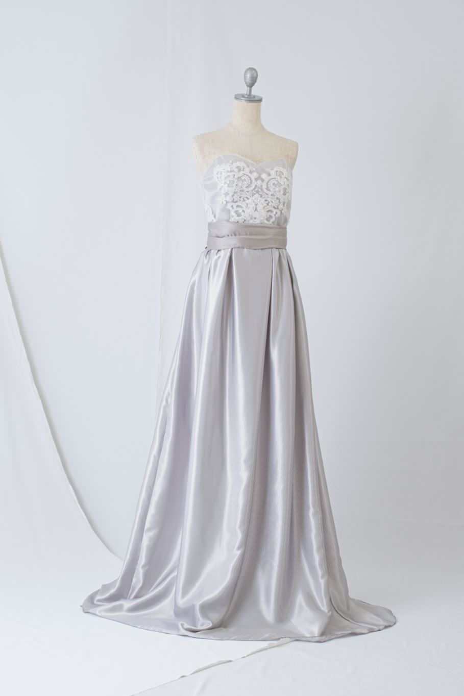 サイズ/カラー選べる!【ギャザー あり ウエディングドレス】 【ウェディングドレス オーダーメイド】