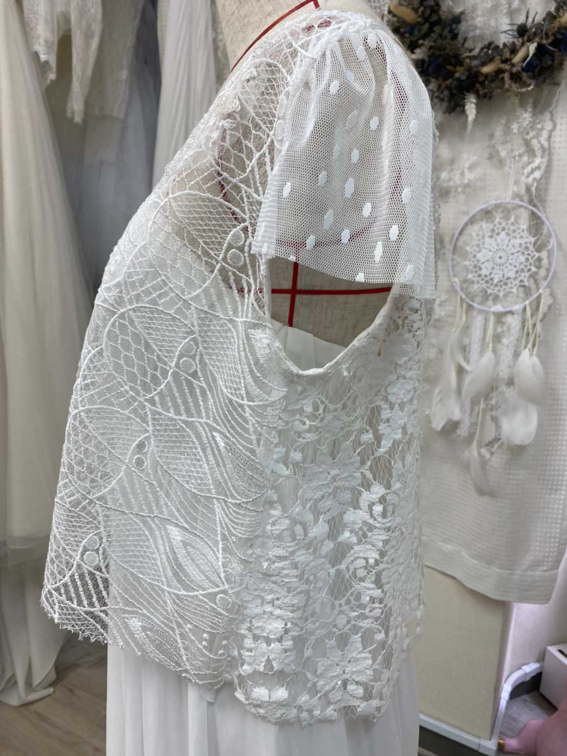 2way半袖レースボレロ 【結婚式 ドレス小物 オーダーメイド】