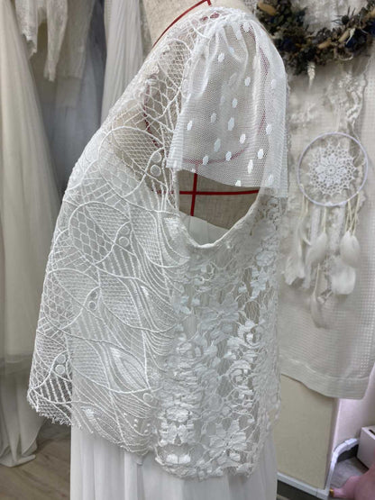 2way半袖レースボレロ 【結婚式 ドレス小物 オーダーメイド】