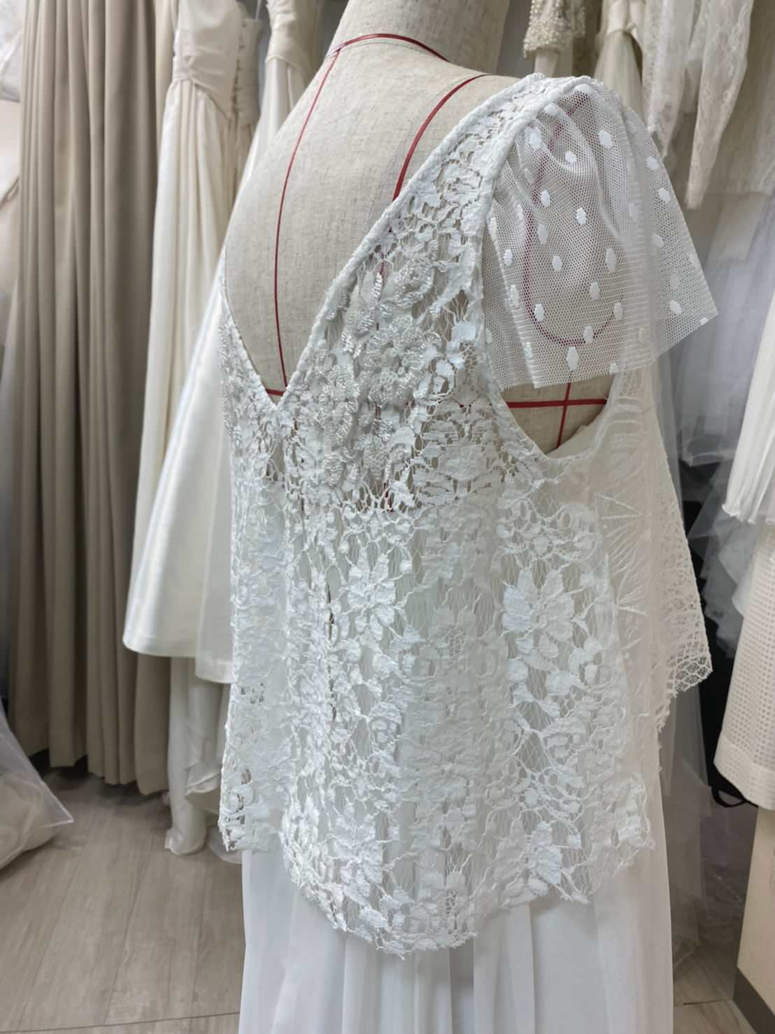 2way半袖レースボレロ 【結婚式 ドレス小物 オーダーメイド】