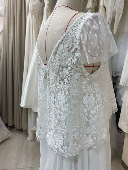 2way半袖レースボレロ 【結婚式 ドレス小物 オーダーメイド】