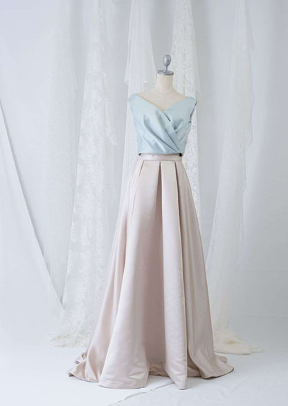 サイズ/カラー 選べる!!【 バイカラー セパレート ドレス 】 【結婚式 ドレス小物】