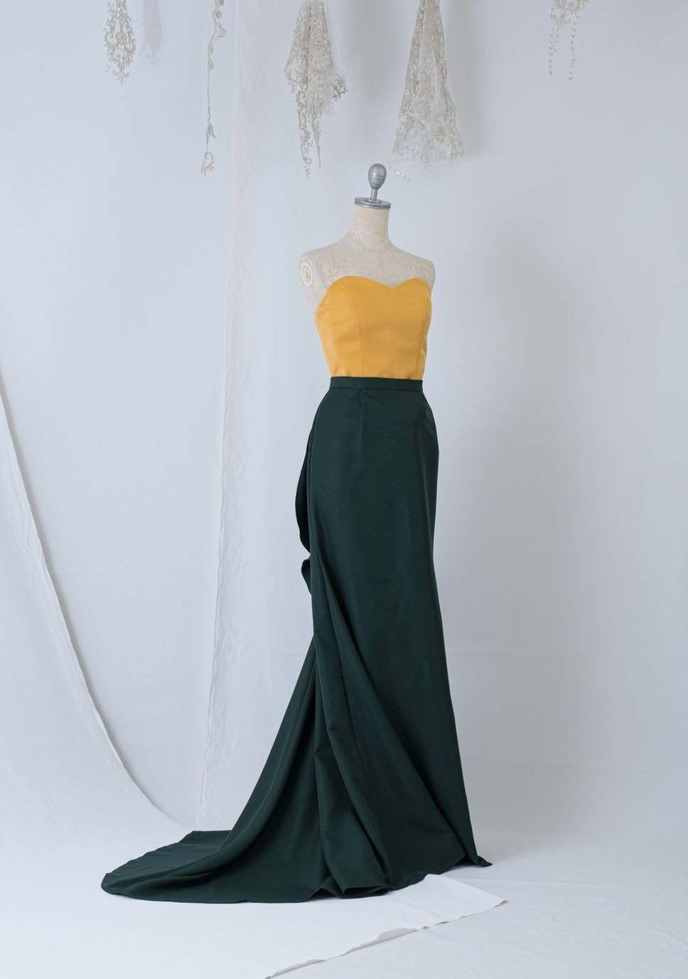 サイズ/カラー 選べる!!【 バイカラー セパレート ドレス 】 【結婚式 ドレス小物】