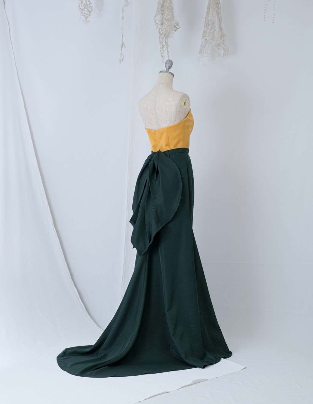 サイズ/カラー 選べる!!【 バイカラー セパレート ドレス 】 【結婚式 ドレス小物】