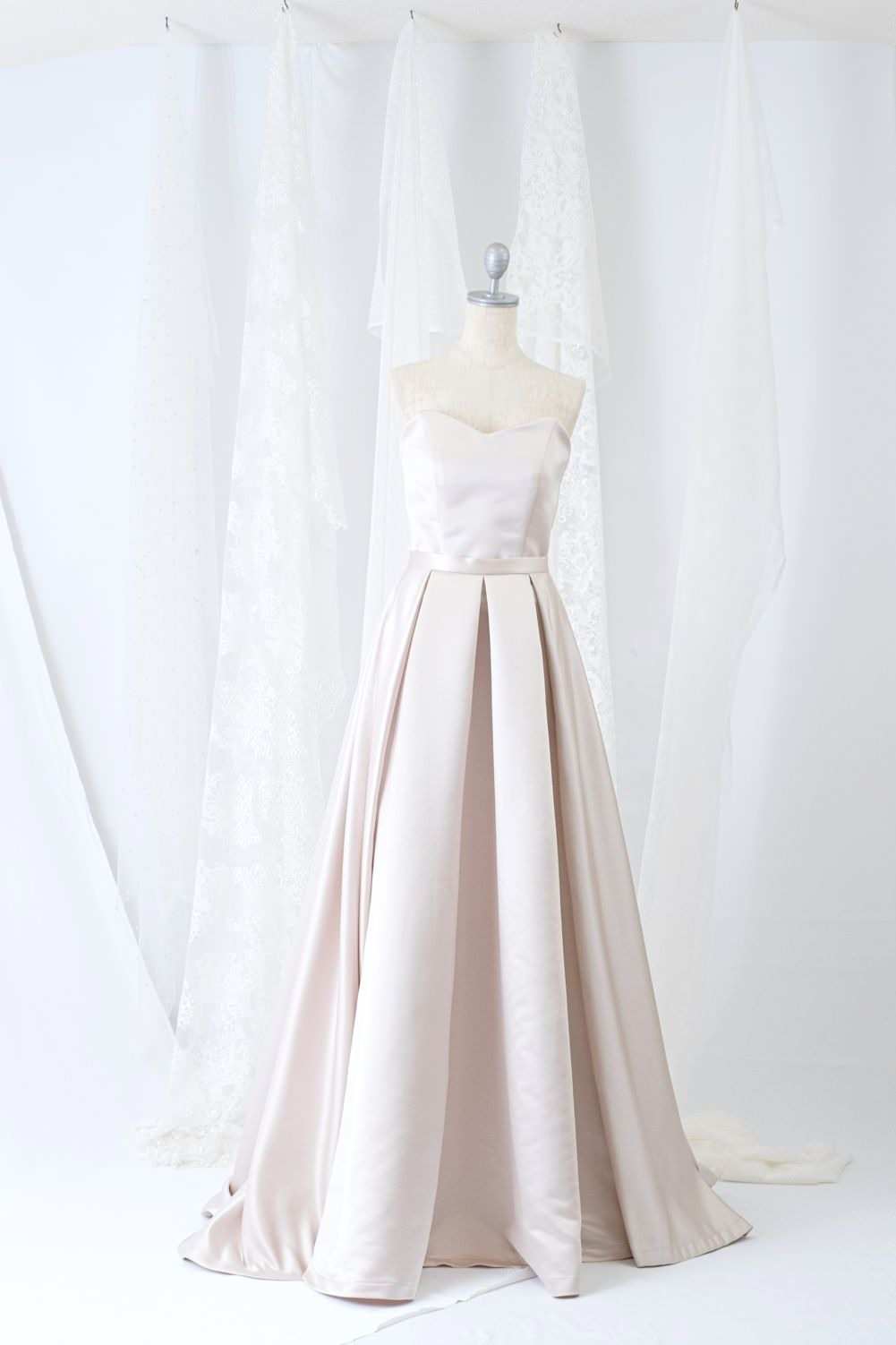 サイズ/カラー 選べる!【 タックスカート セパレート ドレス 】 【結婚式 カラードレス オーダーメイド】