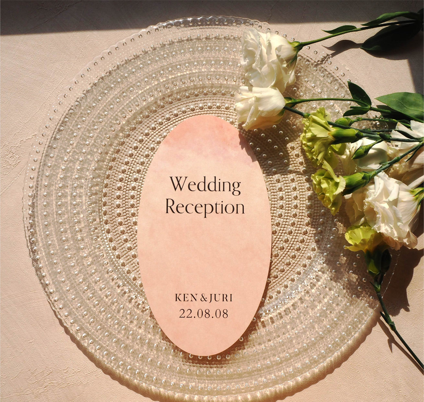 【メニュー表】EGGS - Warm【結婚式 ペーパー メニュー表】