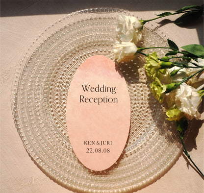 【メニュー表】EGGS - Warm【結婚式 ペーパー メニュー表】