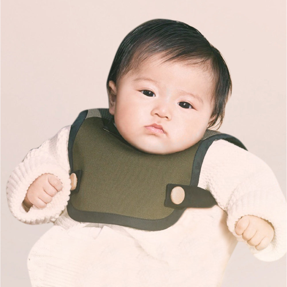 【よだれかけ ママ友 贈り物】子供スタイ カーキ 【結婚式 ギフト 内祝い 結婚祝い 出産祝い】