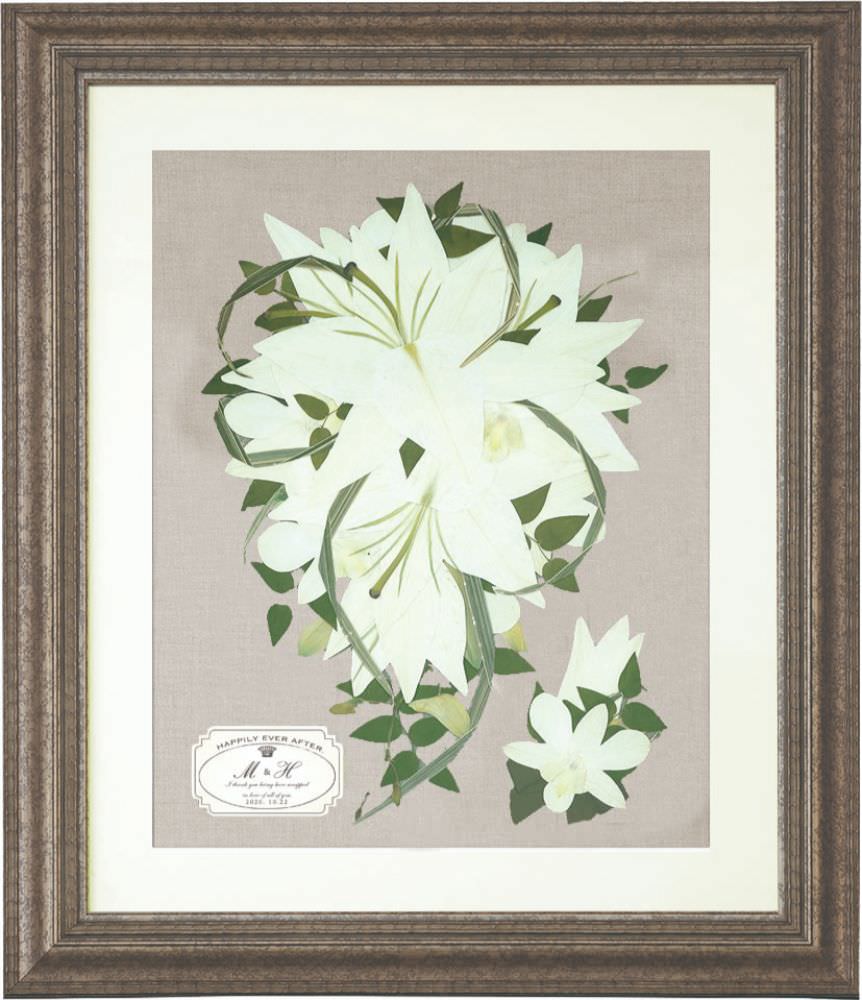 【ブーケ保存】アンティークゴールド 【結婚式 フラワー ブーケ保存 アフターブーケ】