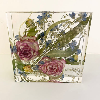 【ブーケ保存】レジンアート・スクエア 【結婚式 フラワー ブーケ保存 アフターブーケ】