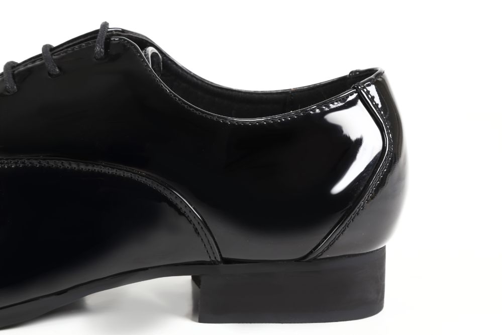 ストレートチップ/3cmヒール/ブラックエナメル 【結婚式 メンズ シューズ】