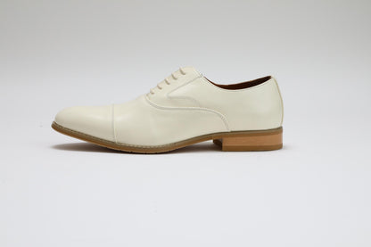 ストレートチップ/3cmヒール/オフホワイト【結婚式 メンズ シューズ】