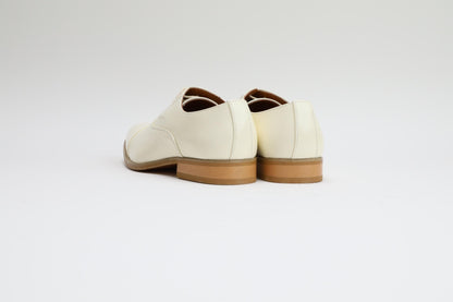 ストレートチップ/3cmヒール/オフホワイト【結婚式 メンズ シューズ】