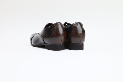 ストレートチップ/7cmヒールシークレット/ダークブラウン【結婚式 メンズ シューズ】