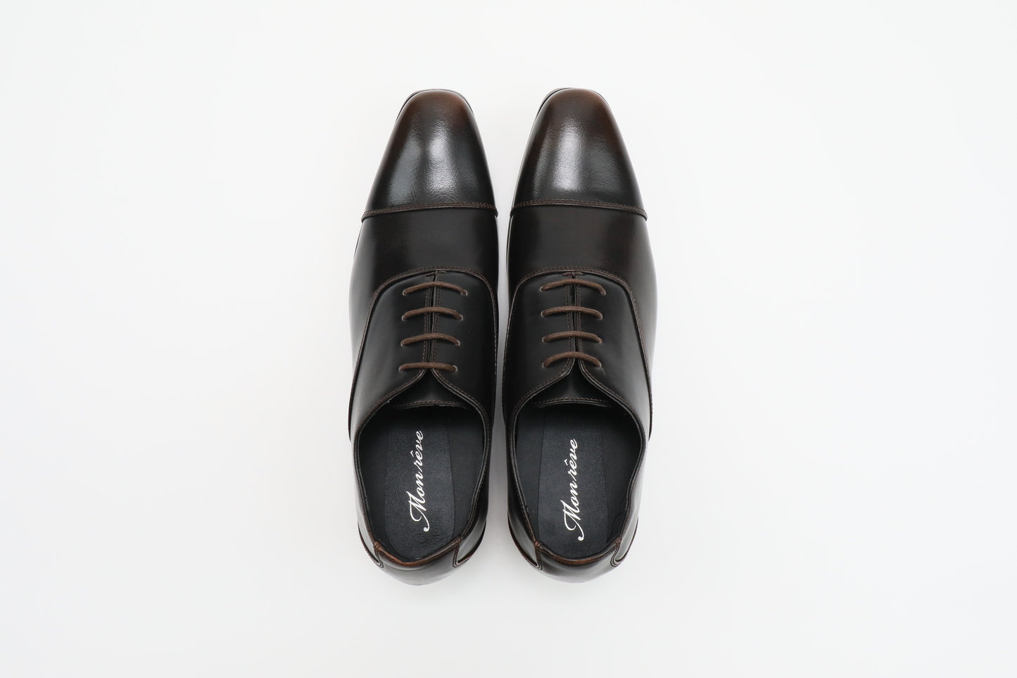 ストレートチップ/7cmヒールシークレット/ダークブラウン【結婚式 メンズ シューズ】