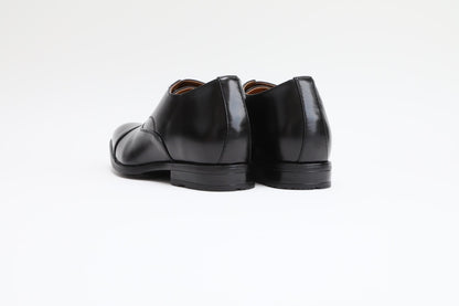 ストレートチップ/7cmヒールシークレット/ブラック【結婚式 メンズ シューズ】