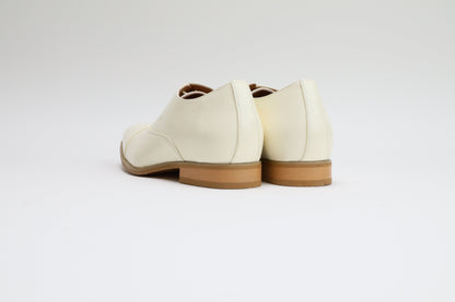 ストレートチップ/7cmヒールシークレット/オフホワイト【結婚式 メンズ シューズ】