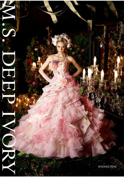 【SALE】カラードレス フラワーピンク【販売衣装】