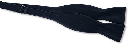 高級素材 拝絹地 使用 手結び 蝶ネクタイ ネイビー 【結婚式 蝶ネクタイ】