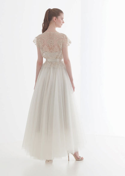 Aライン サテン LATELIER MARIAGE 20683 【ウェディングドレス レンタル】