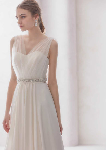 Aライン フォトジェニック LATELIER MARIAGE 20677 【ウェディングドレス レンタル】