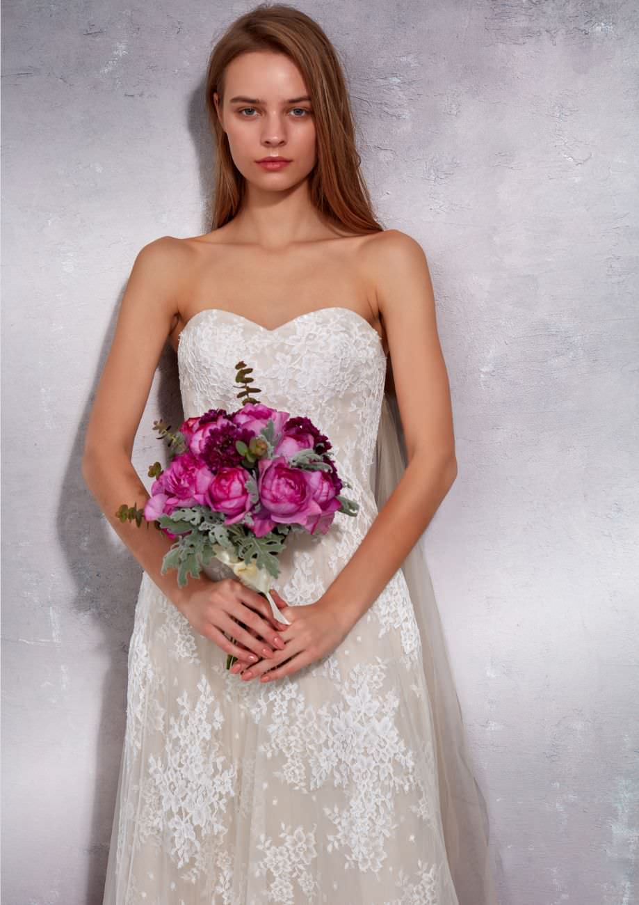 スレンダー 海外風 LATELIER MARIAGE 20684 【ウェディングドレス レンタル】