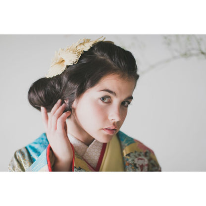 紺碧道長取青海波 【結婚式 和装 色打掛 レンタル】