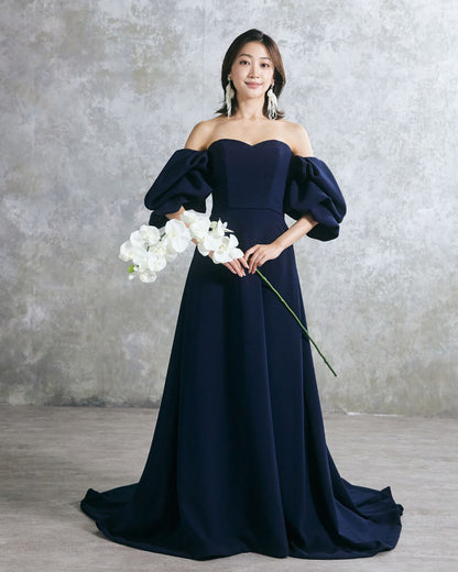 NOA0063-navy【カラードレス オーダーメイド】