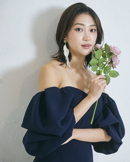 NOA0063-navy【カラードレス オーダーメイド】