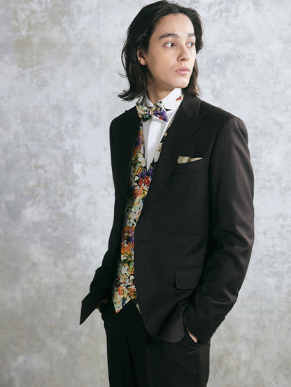 NOA3023-orange チェンジベスト&タイ【結婚式 メンズ小物 オーダーメイド】