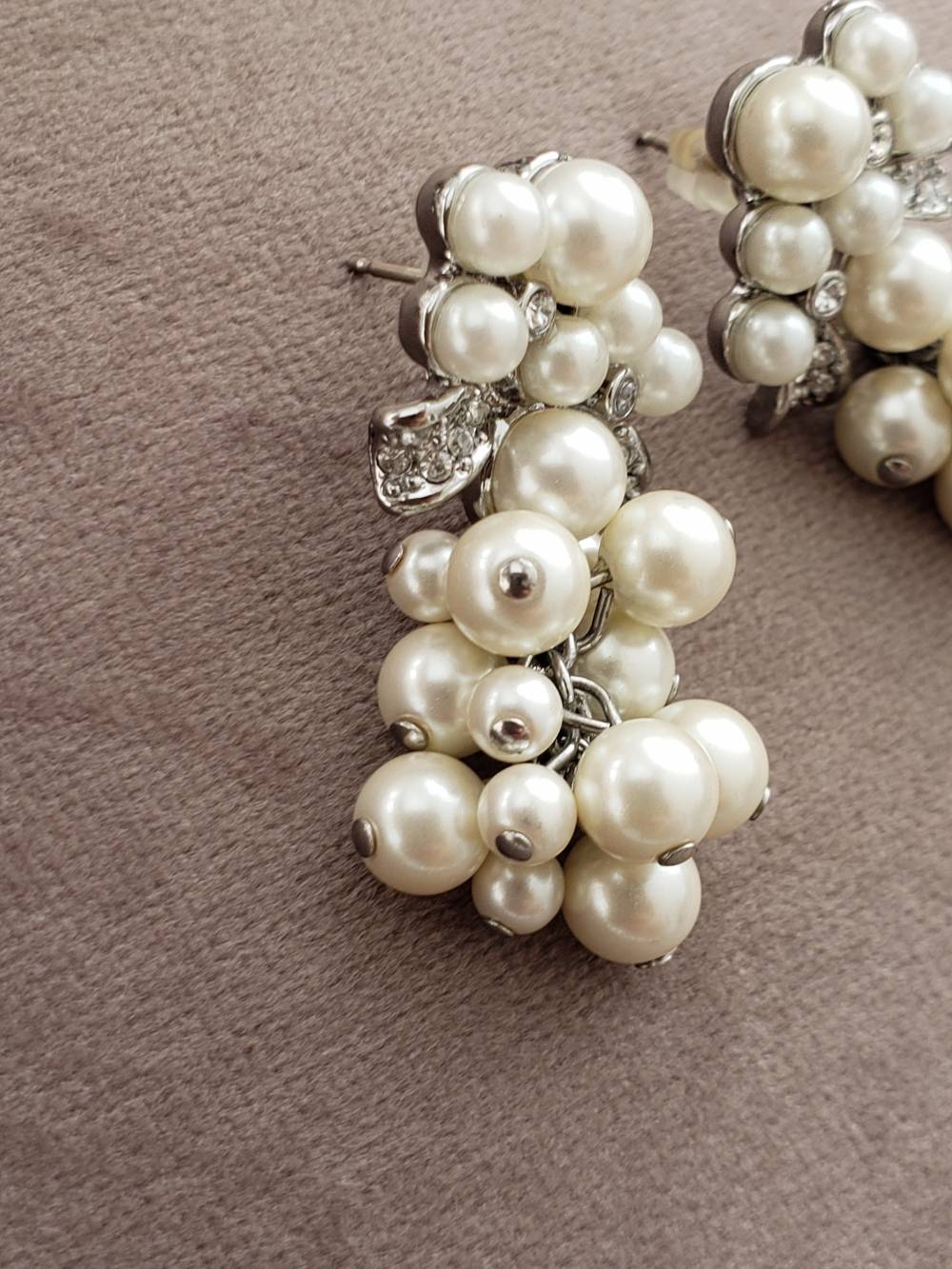 アンテイラー☆リボンモチーフパールネックレスピアスセット 【結婚式 ネックレス レンタル】