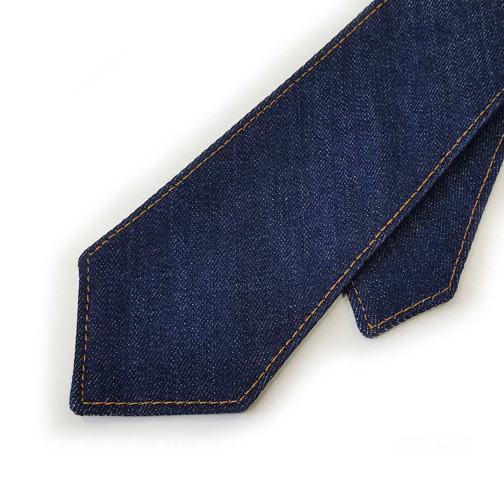 【デニムネクタイ/バイオブルー】ROBE DE SETOUCHI 16161 【結婚式 ネクタイ】