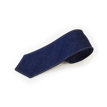【デニムネクタイ/バイオブルー】ROBE DE SETOUCHI 16161 【結婚式 ネクタイ】