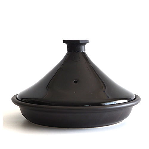 作家もの 黒いタジン鍋 陶器製 Φ21cm×H20cm ニュータジン鍋「富士山」ブラック【結婚式 ギフト 引き出物 食器類