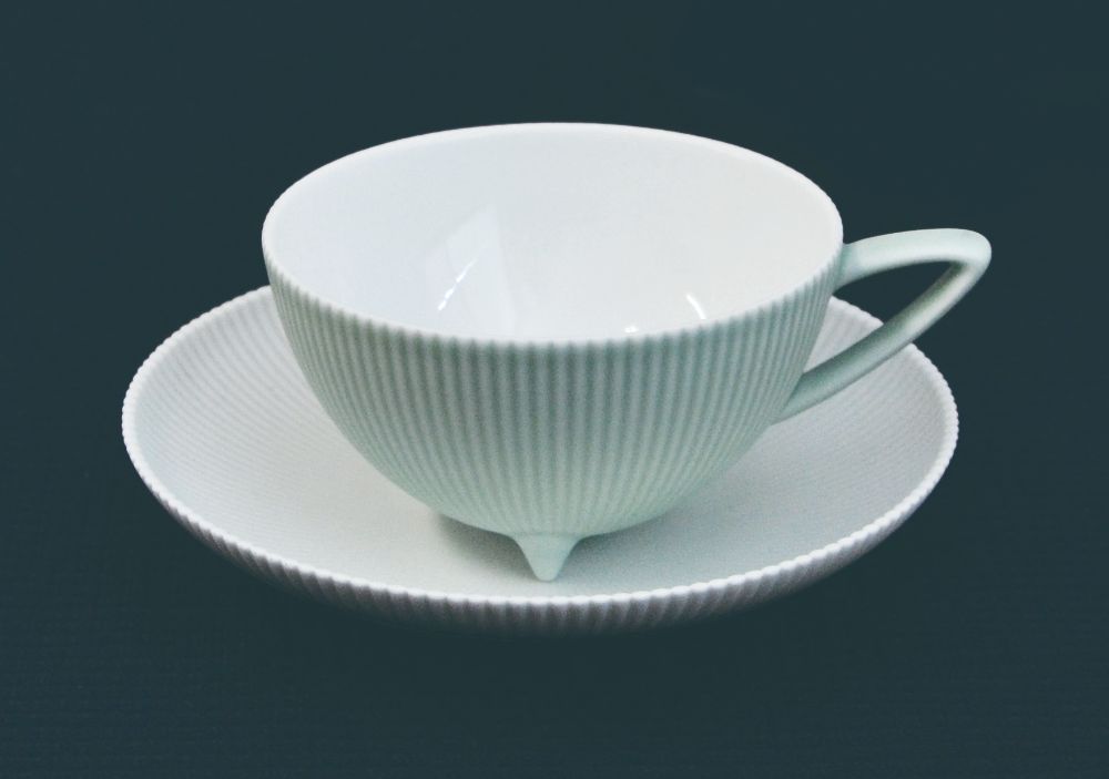 (ピンストライプ NX/W) 1客カップ&ソーサー 【結婚式 ギフト 引き出物 食器類】